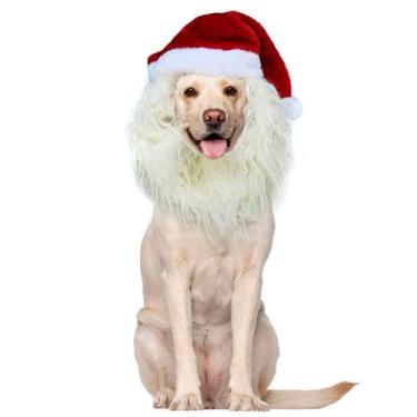 Imagem de Fantasia para animais de estimação Onmygogo Reindeer Moose Dog Peruca 