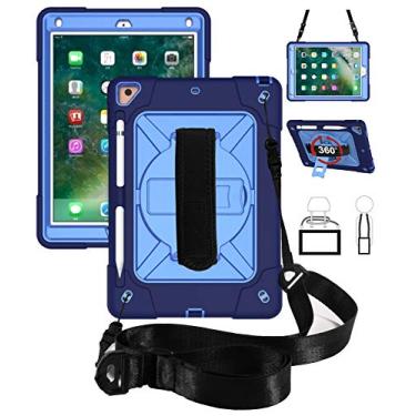 Imagem de Jaorty ZS C Robot Pad Case, NavyBlue+Blue, iPad air 2 /Pro 9.7 2016/New iPad 9.7 2017/2018