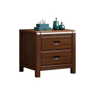 Imagem de URGDWEKJY Sofá Mesa Interior Armário de Cabeceira Armário de Armazenamento Prateleira Dupla Gaveta Sala de Estar Armário Lateral Quarto Cabeceira Armazenamento Armário Lateral Mesa Pequena