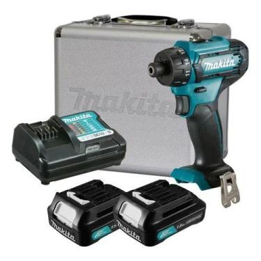 Imagem de Furadeira Parafusadeira A Bateria 12v Df033dz 2 Bat Maleta - MAKITA