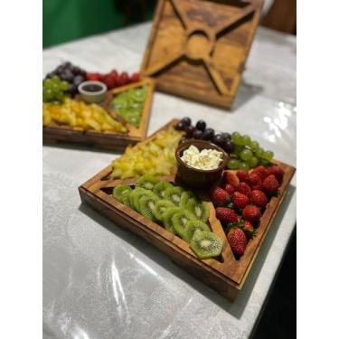 Imagem de Petisqueira modelo mandala - Kiboa madeira 