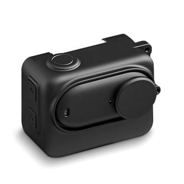 Imagem de StarMei-HJXD Capa protetora de silicone para câmera de ação Insta360 GO 3S, capa de câmera à prova de choque e resistente a quedas com alça de pulso portátil
