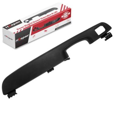 Imagem de HRepair Painel de apoio de braço para porta traseira direita serve para Chevrolet Suburban Tahoe Avalanche 1999-2006 e GMC Yukon Sierra & Cadillac Escalade Puxador de porta substitui #15152062 - Preto