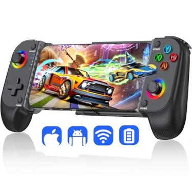 Imagem de Wireless Phone Controller for iPhone/Android with Hall Joystick, Moblie Controller for iPhone Support Xbox Game Pass, PlayStation, Steam Link, Call of Duty, Roblox, Cloud Android Controller