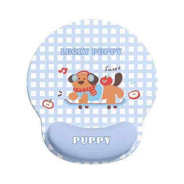 Imagem de Mouse pad de suporte de pulso Lucky Puppy Design 18,8 x 22,7 cm