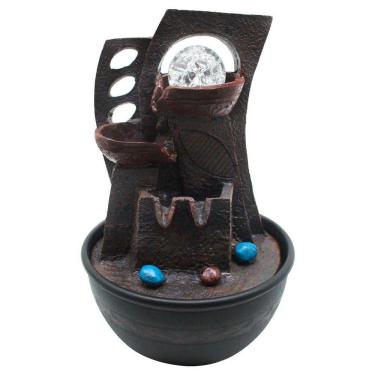 Imagem de Fonte De água Decorativa Cascata 2 Quedas Luz De Led Bivolt