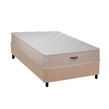 Imagem de Conjunto Box Solteiro: Colchão Espuma Plumatex D28 Prado + Base Crc Suede Clean(88x188)