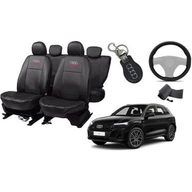 Imagem de Capa de couro para o banco audi q5 2019-2024 proteção impermeável