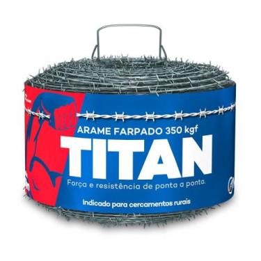 Imagem de Arame Farpado Titan Galvanizado Insul, 350KgF, 250m.