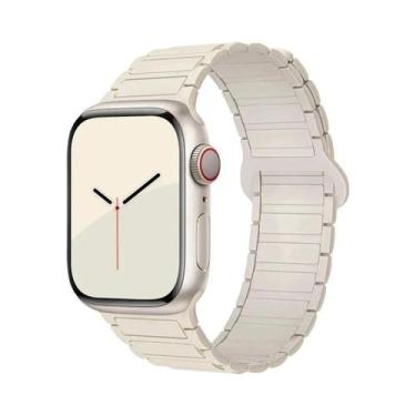 Imagem de Pulseira De Silicone Magnética Para Apple Watch De 40mm 44mm 45mm 49mm