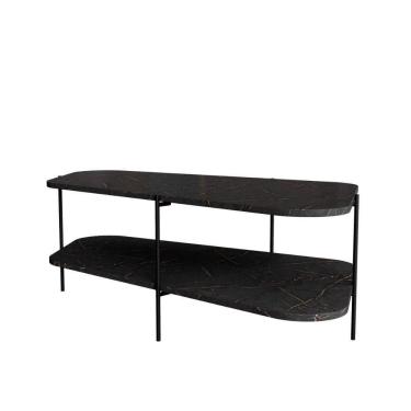 Imagem de Mesa De Centro Para Sala 109cm Orgânica Chicago - Preto