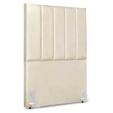 Imagem de Cabeceira Solteiro 90 Cm Com Frame Dalia Corino Bege Artte Bege