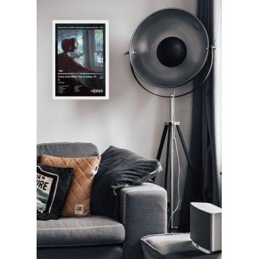 Imagem de Quadro Lil Peep Come Over When. (Dark) Com vidro e Moldura Tamanho:21c