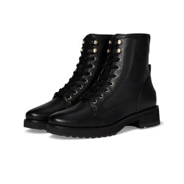 Imagem de Cole Haan Bota feminina Lyndon impermeável com cadarço, Couro preto Wp, 34