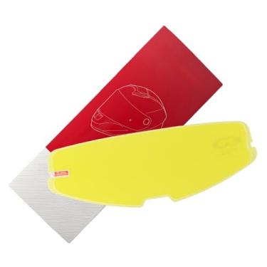 Imagem de ANSUNDA FF352 Viseira de substituição de capacete, protetor facial de capacete de motocicleta para FF352, FF802, novato, flash (catraca de 5 dentes) (película antiembaçamento)