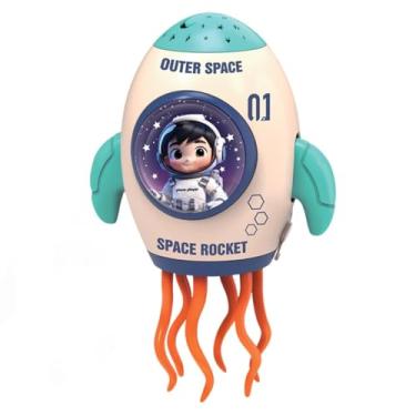 Imagem de Foguete Espacial Dançante Elétrico com Música, Luzes Coloridas e Movimento, Brinquedo Interativo para Crianças 3+
