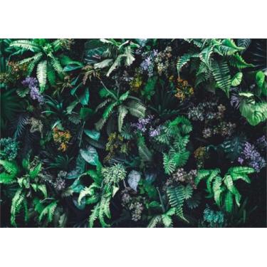 Imagem de XMJJKUF Flores verdes tropicais para fotografia safári na selva, cenários de 3 x 2,4 m, folhas verdes naturais para fotos, casamento, aniversário, cabine fotográfica, adereços de estúdio