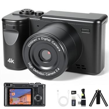 Imagem de Câmera Fotográfica, 10 Filtros Divertidos+Modos de Disparo, Câmara Digital 4K 96MP Ultra HD, A Função de Deteção Inteligente Capta Automaticamente Sorrisos e Expressões Faciais