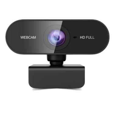 Imagem de Webcam Full HD 1080p, Câmera USB 2.0 com Microfone Integrado, Rotação 360 Graus para Videoconferência, Streaming, Home Office, Aulas online Plug and Play