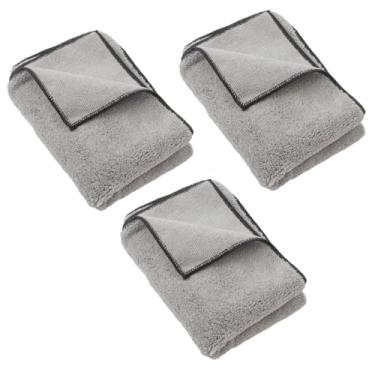 Imagem de UHANBUT Toalhas de microfibra dupla face para carro, pano de limpeza automotiva sem arranhões, toalha de secagem de veículo de água de forte absorção para detalhes de carro, lavagem doméstica, secagem