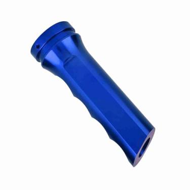 Imagem de AYNEFY Capa de Freio de Mão, Protetor de Manga de Freio de Mão de Alumínio Com para a Maioria Dos Carros Manuais, Fácil Instalação, Acabamento Prateado (#05)