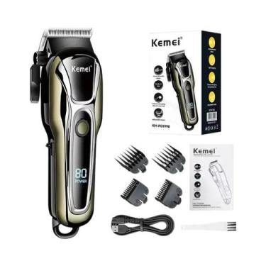 Imagem de Aparador De Cabelo Sem Fio Masculino Kemei PG1990A, Cortador De Cabelo