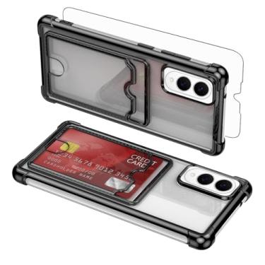 Imagem de Asuwish Capa de celular para Samsung Galaxy S25 Edge com protetor de tela de vidro temperado e suporte de cartão rígido híbrido resistente à prova de choque acessórios S25Edge 25S S 25 25Edge feminino
