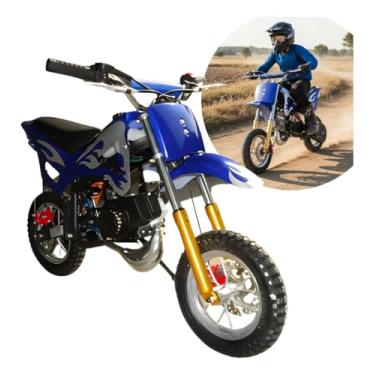 Imagem de Mini Moto Gasolina Dirt 49cc Partida Manual Azul - IWMV001AZ