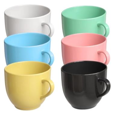 Imagem de Xicaras De Café Chá Porcelana Chicara Xicara(Xicara Coloridas 6 un)