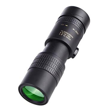 Imagem de Telescópio Monocular 10-300X com Prisma BAK4 para Adultos Observação de Aves Camping Trilhando Vida Selvagem Viagem