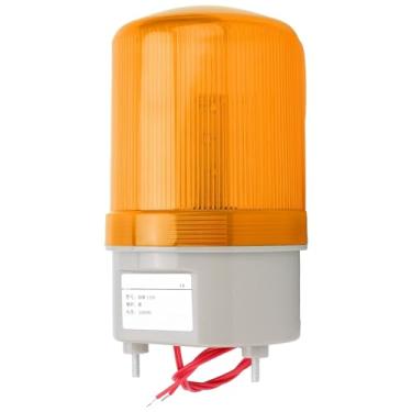 Imagem de Eujgoov Luz de Advertência LED Lâmpada de Alarme Piscante, Luz de Sinal Estroboscópica ABS Com Cobertura de 360°, Sirene de Segurança Industrial 220VAC para Fábricas, Escolas, Escritórios (Amarelo)