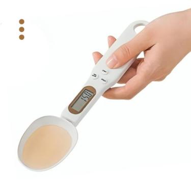 Imagem de Colher Digital Balança Portátil Precisão Receitas Cozinha Fit - KAPBOM