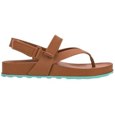 Imagem de Sandália zaxy lines 19273, Marrom pecan, 35