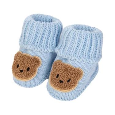 Imagem de Meias De Bebê Em Forma De Urso 0-12M, Meias De Tornozelo Tricotadas Pa