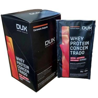 Imagem de Whey Protein Concentrado - 10 Sachês de 30g Caramelo Salgado - Dux Nutrition-Masculino