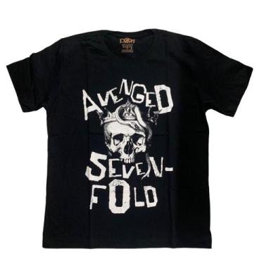 Imagem de Camiseta Avenged Sevenfold A7X Blusa Banda de Rock Adulto Unissex Bo30