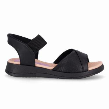 Imagem de Papete SlipFit Anabela Médio Preto - Sandalias Piccadilly, 35