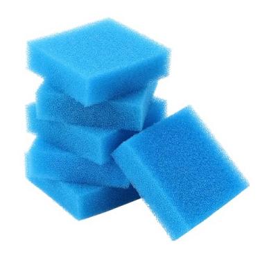 Imagem de DOPENSPI 6 peças de esponja de limpeza de aquário de 10 x 7 x 4 cm para vidro, esponja de limpeza de tanque de peixes, ferramentas de limpeza de paredes de aquário para aquário não arranham óculos