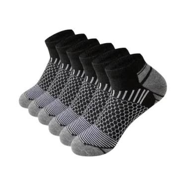 Imagem de Meias Esportivas Respiráveis Masculinas 6 Pares Para Todas as Estações