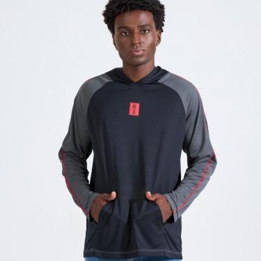 Imagem de Blusa Flamengo Lacado Manga Longa Preta - Masculino Tamanho:M;Cor:;Gênero:Masculino-Masculino