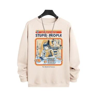 Imagem de Moletom Masculino De Lã Com Desenho Animado, Gola Redonda, Vamos Encon