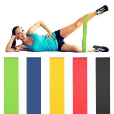 Imagem de Kit 5 Mini Band Theraband Rosa 5 Densidade - MINI BAND 5 FAIXAS