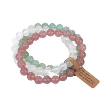 Imagem de Pulseira De Cristais De Pedra Natural Semi Preciosa Em Camadas De Amet