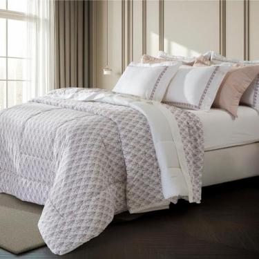 Imagem de Jogo De Cama Queen Kacyumara Algodão Egípcio 300 Fios 4pçs, Nissi