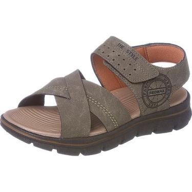 Imagem de Papete Sandália Infantil Masculino Menino 6313-604 - Redmax, Oliva, Me