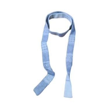 Imagem de Cachecol Feminino Listrado De Pelúcia Fino E Estreito Estilo Coreano D