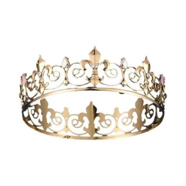 Imagem de Coroa De Noiva Simples Para Adultos, Homens E Mulheres, Tiara Redonda 