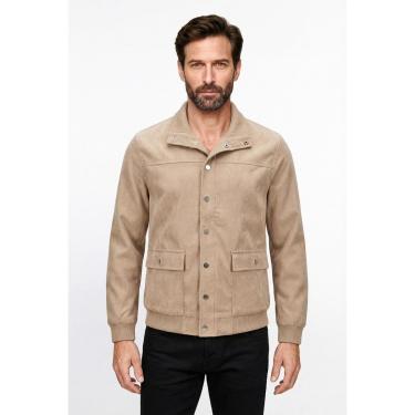 Imagem de Jaqueta masculina suede com botões e bolsos 69390-Masculino