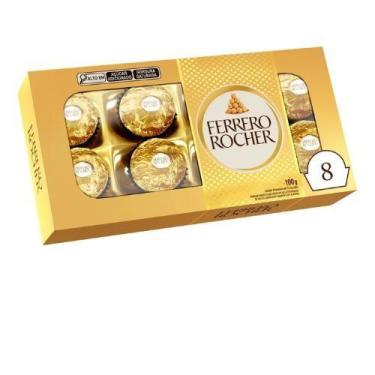 Imagem de Bombom Ferrero Rocher com 8 unidades