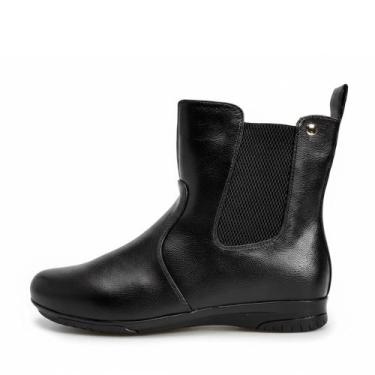 Imagem de Bota Mooncity Cano Curto Chelsea REF:71141, Preto, 37